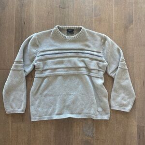 DKNY Men's Beige Crewneck Sweater